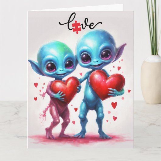 Autism love  カード (正面)