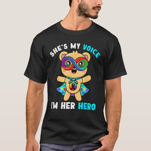 Autism Matching Costume For Mom & Daughter Hero Fo Tシャツ (正面)