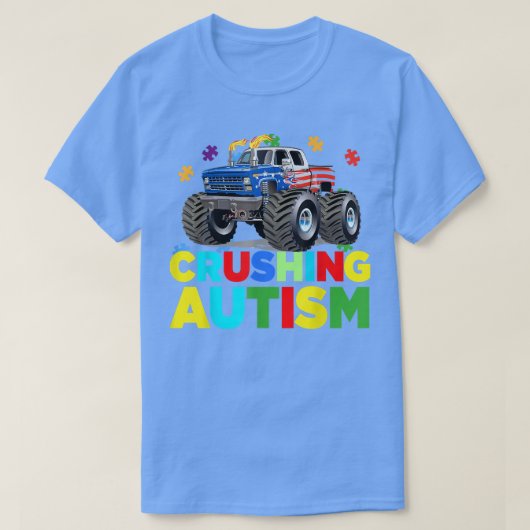 Autism Mega Truck71 Tシャツ (デザイン正面)