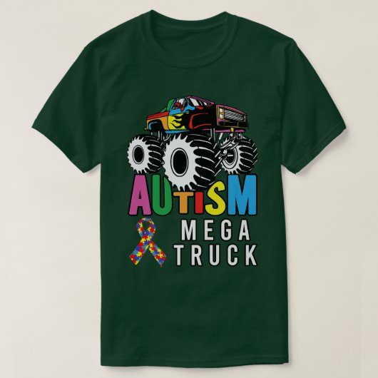 Autism Mega Truck - Mega Truck75 Tシャツ (デザイン正面)