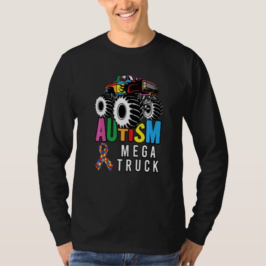 Autism Mega Truck Mega Truck Tシャツ (正面)