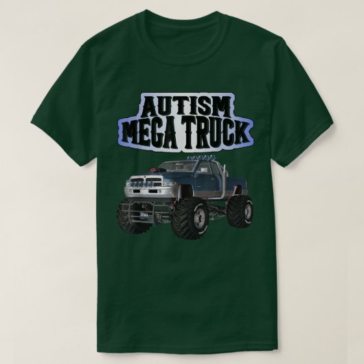 Autism Mega Truck  Tシャツ (デザイン正面)