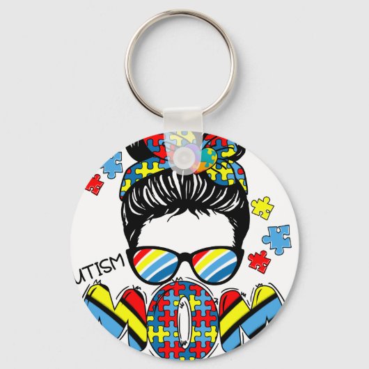 autism mom (2 キーホルダー (正面)