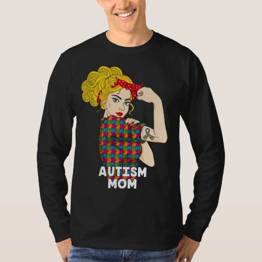 Autism Mom Autism Awareness Kindness Support Autis Tシャツ (正面)