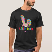 Autism Mom Bunny Easter apparel Puzzle Piece appar Tシャツ (正面)