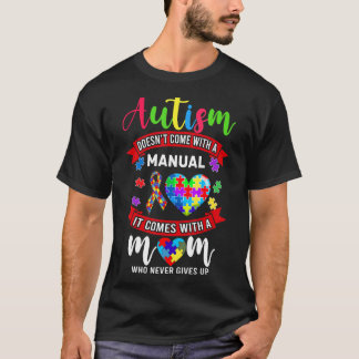 Autism Mom Costume Women Autism Awareness Mom Cute Tシャツ