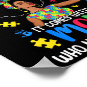 Autism Mom Doesn't Come With A Manual It Comes Bla ポスター (角)