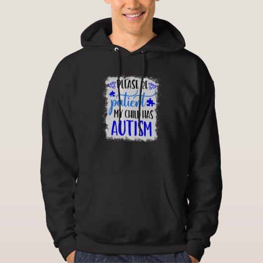 Autism Mom My Child Has Autism In April We Wear B パーカ (正面)