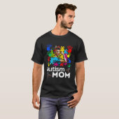 Autism Mom Navigating Autism Afro Mother Black Wom Tシャツ (正面フル)