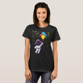Autism Mom Teacher Youth Kids Astronaut Autism Awa Tシャツ (正面フル)