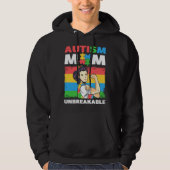 Autism Mom Unbreakable Autism Support Autism Aware パーカ (正面)