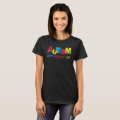 Autism Month Accept Understand Love Puzzle Women K Tシャツ (正面フル)