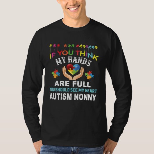Autism Nonny  Autism Awareness Puzzle Piece Kindne Tシャツ (正面)