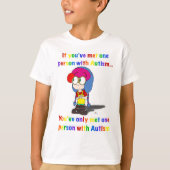 Autism: one size does not fit all awareness shirt tシャツ (正面)
