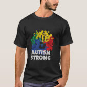 Autism Proud Strong Autistic Awareness Tシャツ (正面)