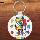 Autism Puzzle Six Seven 67 Bru キーホルダー (正面)