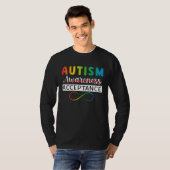 Autism Red Instead Acceptance Not Awareness Autism Tシャツ (正面フル)