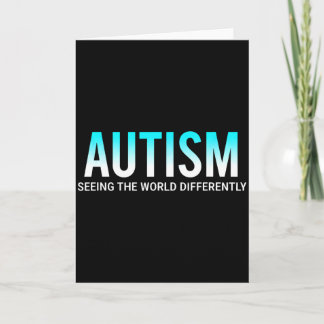 Autism Seeing The World Differently Awareness  カード