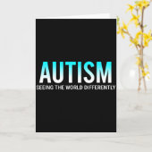 Autism Seeing The World Differently Awareness  カード (黄色い花)
