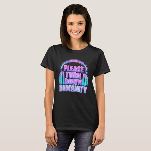 Autism Sensory Overload - Turn Down Humanity Tシャツ (正面フル)