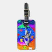 Autism Shark ラゲッジタグ (正面縦)