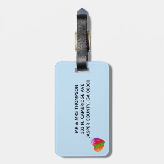 Autism Shark ラゲッジタグ (裏面縦)