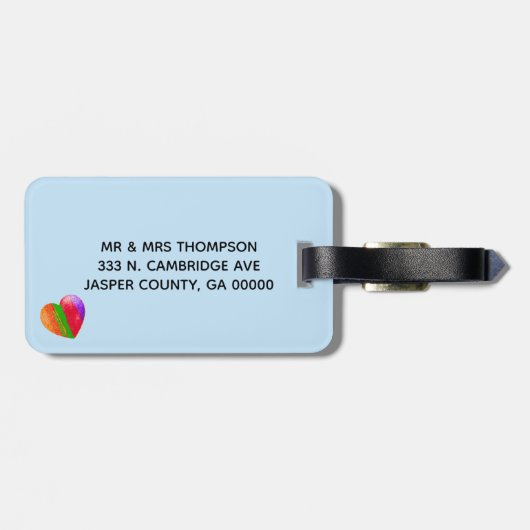 Autism Shark ラゲッジタグ (裏面横)