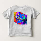 Autism Shark 2T GREY トドラーTシャツ (裏面)