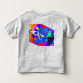Autism Shark 5/6T GREY トドラーTシャツ (裏面)