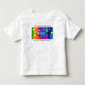 Autism Shark 5/6T WHITE トドラーTシャツ (正面)