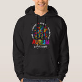 Autism Shirt Love Accept Support Autistic Autism A パーカ (正面)