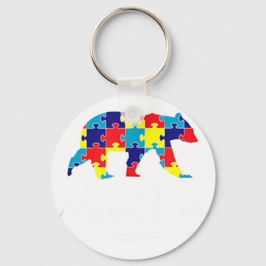 Autism Shirt Mama Bea キーホルダー (正面)