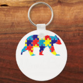 Autism Shirt Mama Bea キーホルダー (正面)