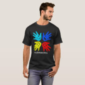 Autism Sign Hand Smile Face Autistic Child Autism  Tシャツ (正面フル)