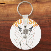 Autism Skeleton Funny Oddly Specific Meme Autistic キーホルダー (正面)