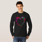 Autism solidarity autistic awareness puzzle heart tシャツ (正面フル)