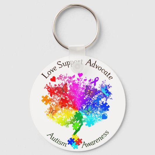 Autism Spectrum Tree キーホルダー (正面)