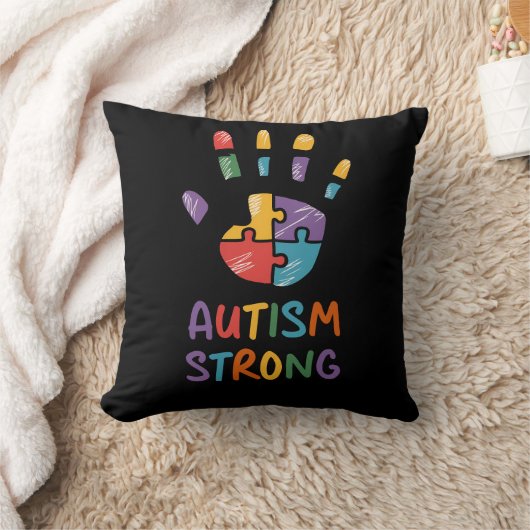 Autism Strong クッション (ブランケット)