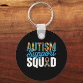Autism Support Squad for Autism Awareness Autism キーホルダー (正面)
