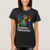 Autism Therapist Navigating Autism Autism Counseli Tシャツ (正面)