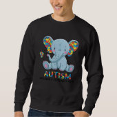 Autism Walking A Different Path Elephant Autism Aw スウェットシャツ (正面)