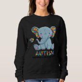 Autism Walking A Different Path Elephant Autism Aw スウェットシャツ (正面)