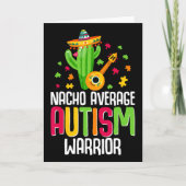 .autism Warrior Awareness Autistic Support Nacho A カード (正面)