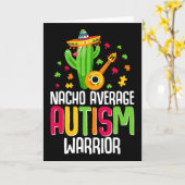 .autism Warrior Awareness Autistic Support Nacho A カード (黄色い花)
