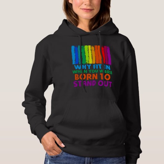Autism Why Fit In When You Were Born To Stand Out パーカ (正面)