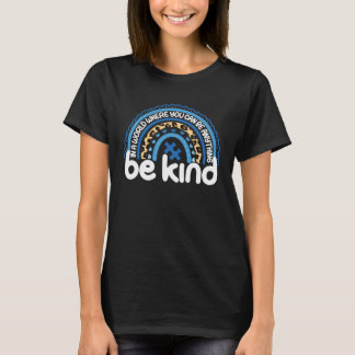 Autism  Women Men Rainbow Be Kind Autism Awareness Tシャツ
