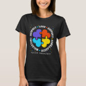 Autism Women Men Respect Love Support Autism Aware Tシャツ (正面)
