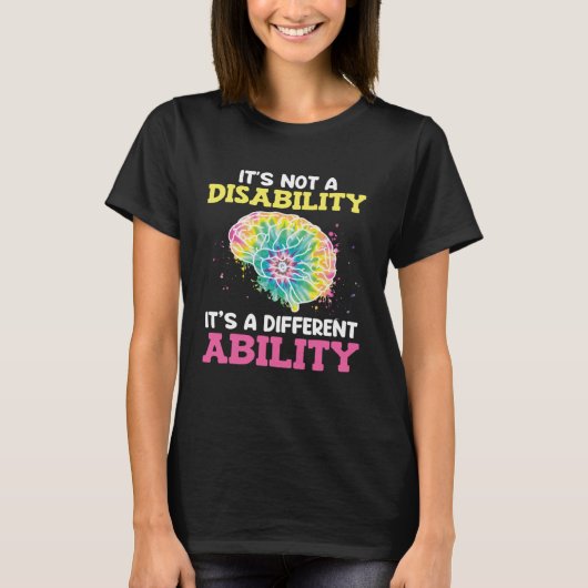 Autistic Awareness Its not a disability Autism  1 Tシャツ (正面)