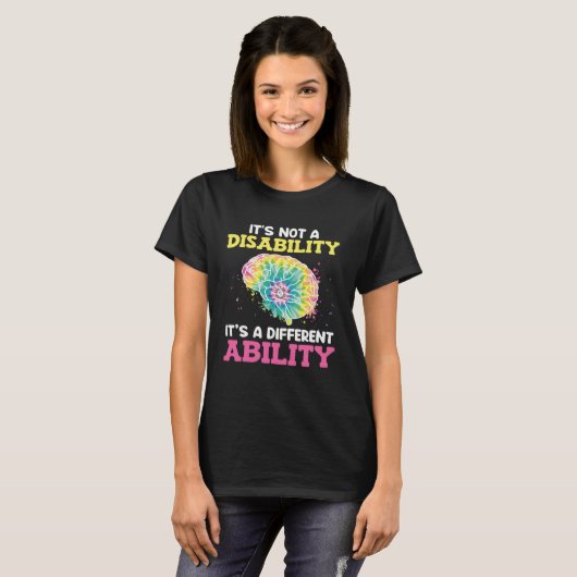 Autistic Awareness Its not a disability Autism  1 Tシャツ (正面フル)