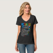 Autistic Daughter Autism Awareness Support Mom Dad Tシャツ (正面フル)
